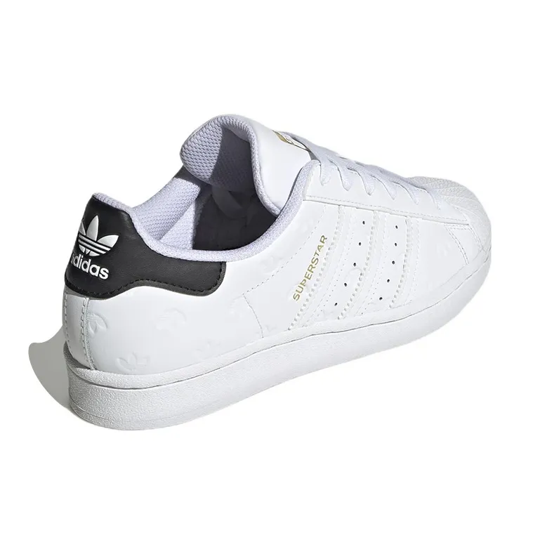 Adidas Women's Superstar 'Allover Debossed Trefoils White Black' Women's-3
