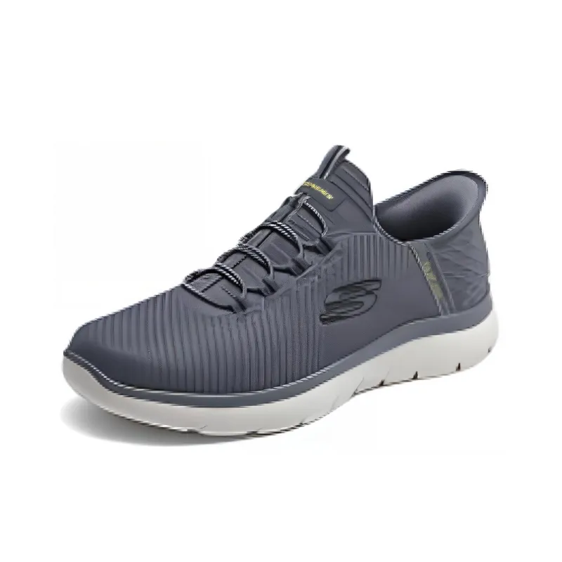 Skechers Slip Ins Slip Ins Technology Lightweight Low Top Casual Shoes Men's Gray-2