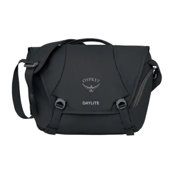 OSPREY Recycled Polyester Messenger Bag Shoulder Bag Crossbody Bag Regular Unisex Black
