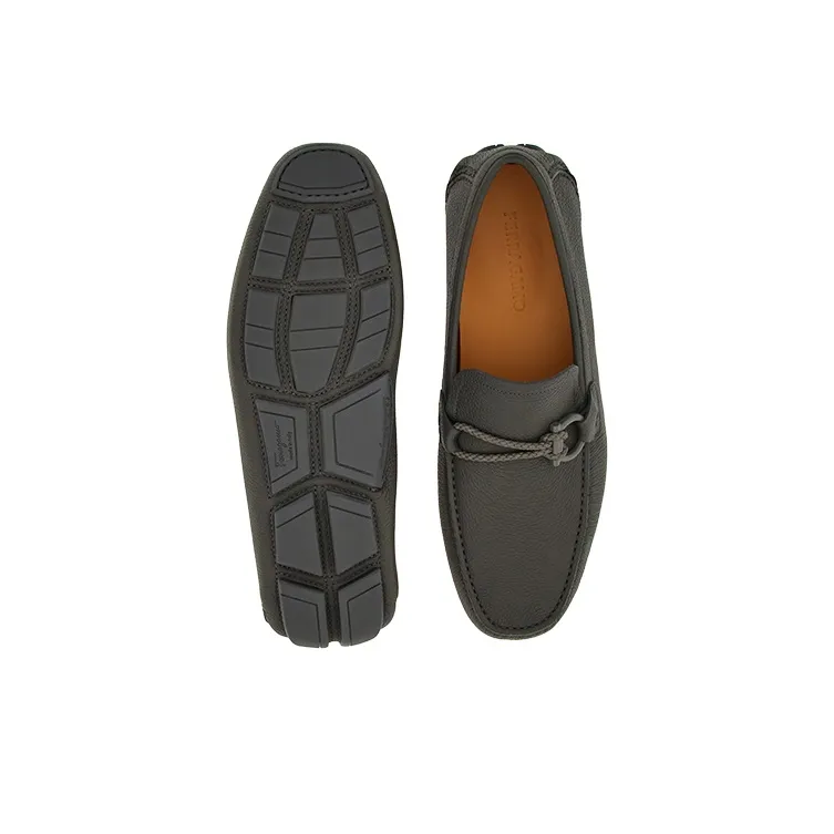 FERRAGAMO Drive Gancini-buckle Leather Loafers-4