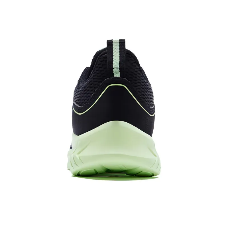 PEAK Qingyi Slip Resistant, Abrasion Resistant, Breathable Low Top Running Shoes Men's Black Sprout Green-2