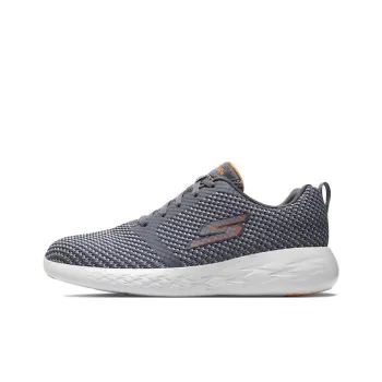 Skechers GO RUN 600 Cushioning Anti-Slip And Wear-Resistant Low-Top Running Shoes Gray Orange