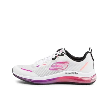 Skechers Skech-Air Element 2.0 Slip-Resistant Low-Top Running Shoes Women's White Pink Purple