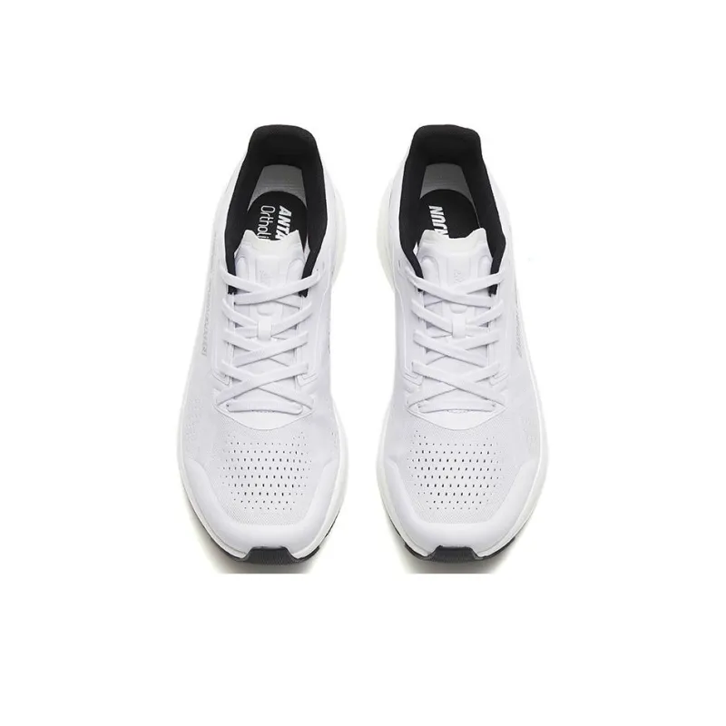 Anta Cushioning Breathable Low-Top Nitrogen Technology Running Shoes Men's White-2