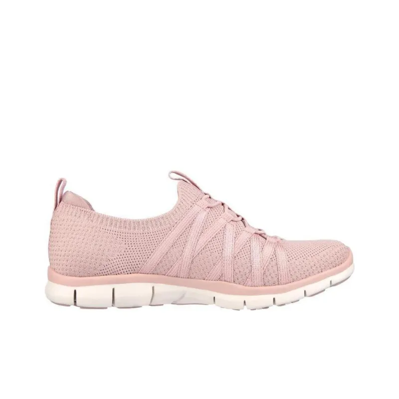 Skechers Gratis Sapphire Slip-Resistant Breathable Low-Top Sports Casual Shoes Women's Pink-1