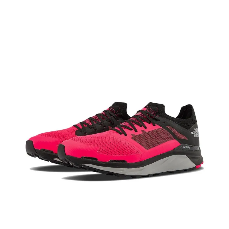 THE NORTH FACE Vectiv Eminus Running Sneakers ' Tnf Black Trail Marker Print Brilliant Coral'-1