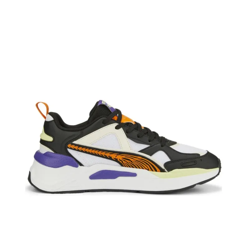 PUMA RS-Simul8 Fandom Anti-Slip Wear-Resistant Low-Top Sports Casual Shoes Unisex Black White Orange-1