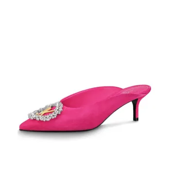 LOUIS VUITTON Madeleine Mule Heels 'Pink' Women's