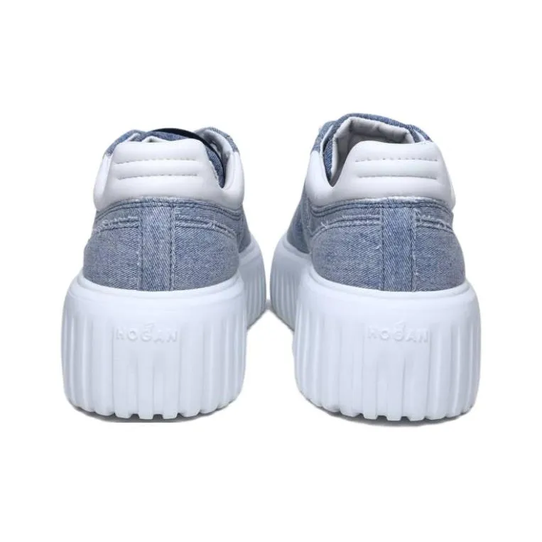 HOGAN Round Toe Lace-Up Sneakers Women's-4
