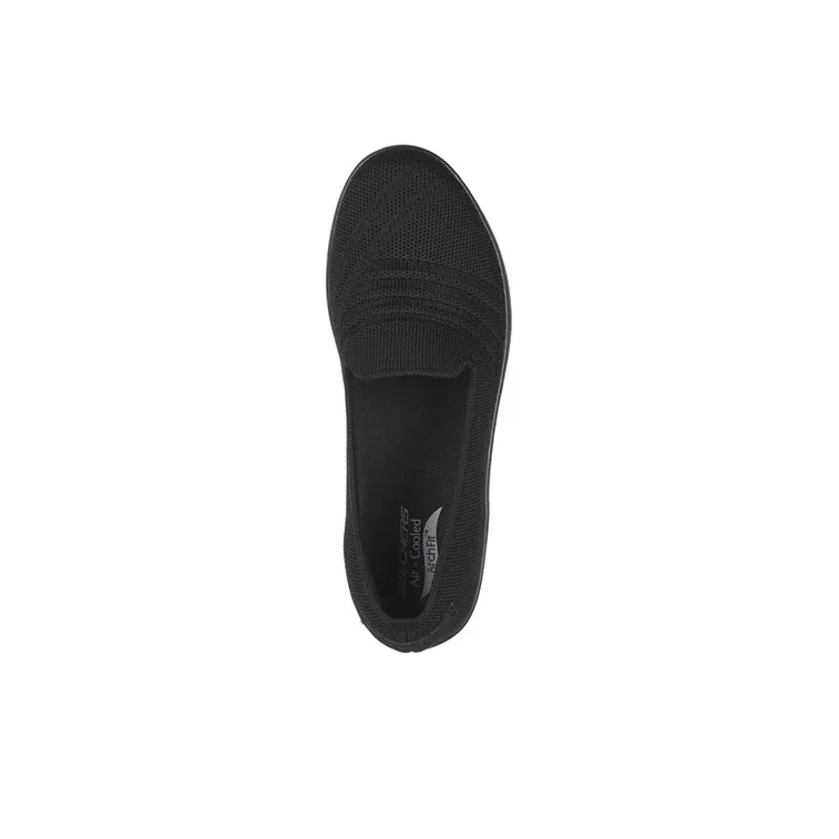 Skechers Arch Fit Uplift Cushioning Anti-Slip Wear-Resistant Breathability Low-Top Casual Shoes Women's Black-3