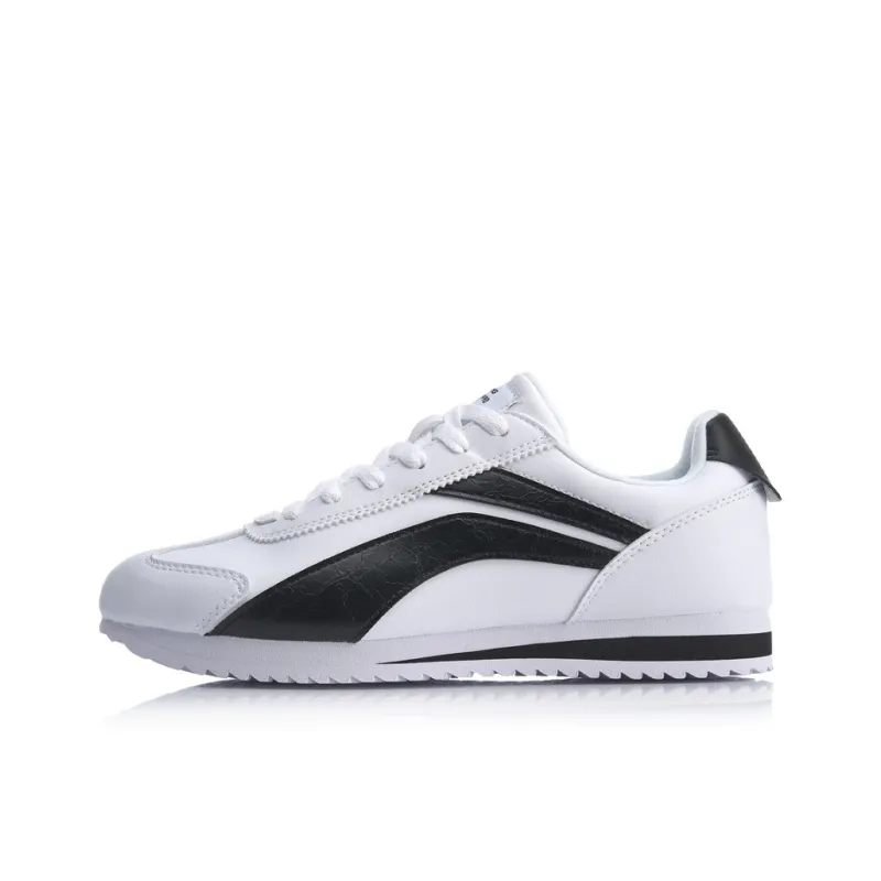LiNing 3K Slip Resistant, Abrasion Resistant, Lightweight Low Top Sports Casual Shoes Men's White Black-0