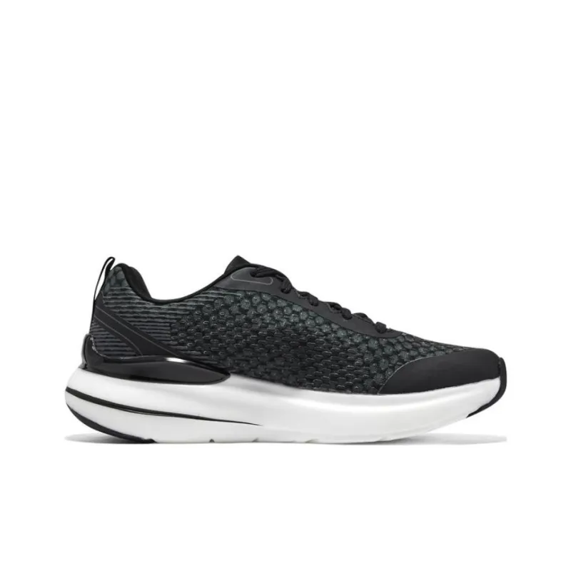 Skechers Max Cushioning Cushioned Slip-Resistant Abrasion-Resistant Low-Top Casual Running Shoes Men's Black White-1