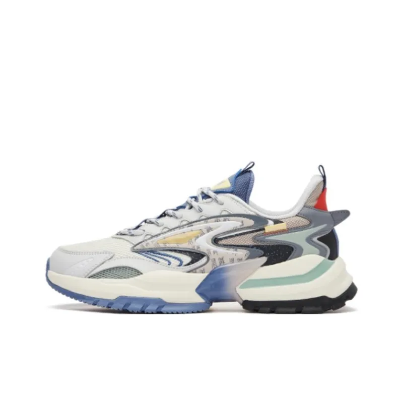 Erke Xun From The Battlefield Low-Top Sports Casual Shoes Men's White Blue-0