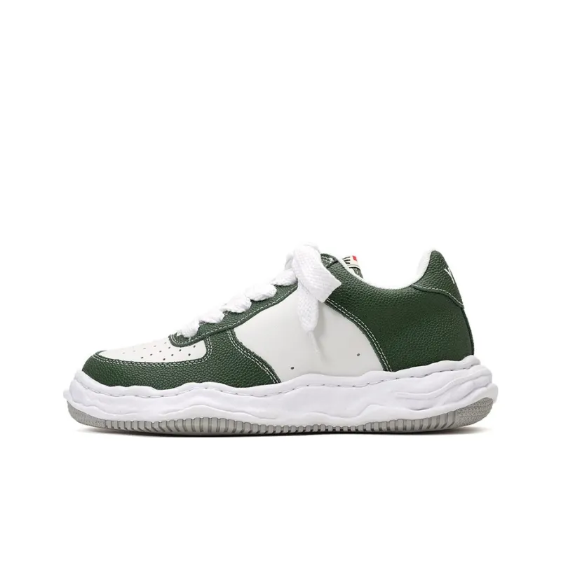 Maison MIHARA YASUHIRO Wayne Og Sole Embossed Leather Low Grey White-4