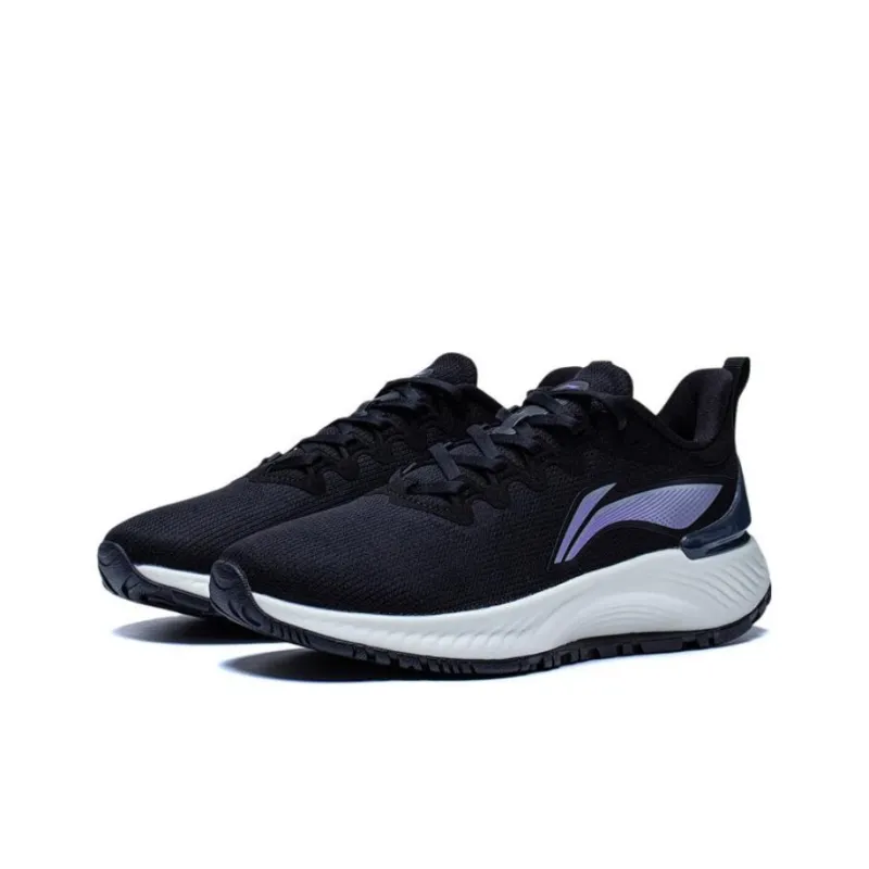 LiNing YueYing Element Durable Breathable Low Top Running Shoes Women's Black-2