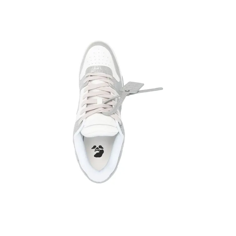 OFF WHITE Out Of Office Croco Print Sneaker 'Grey White'-4