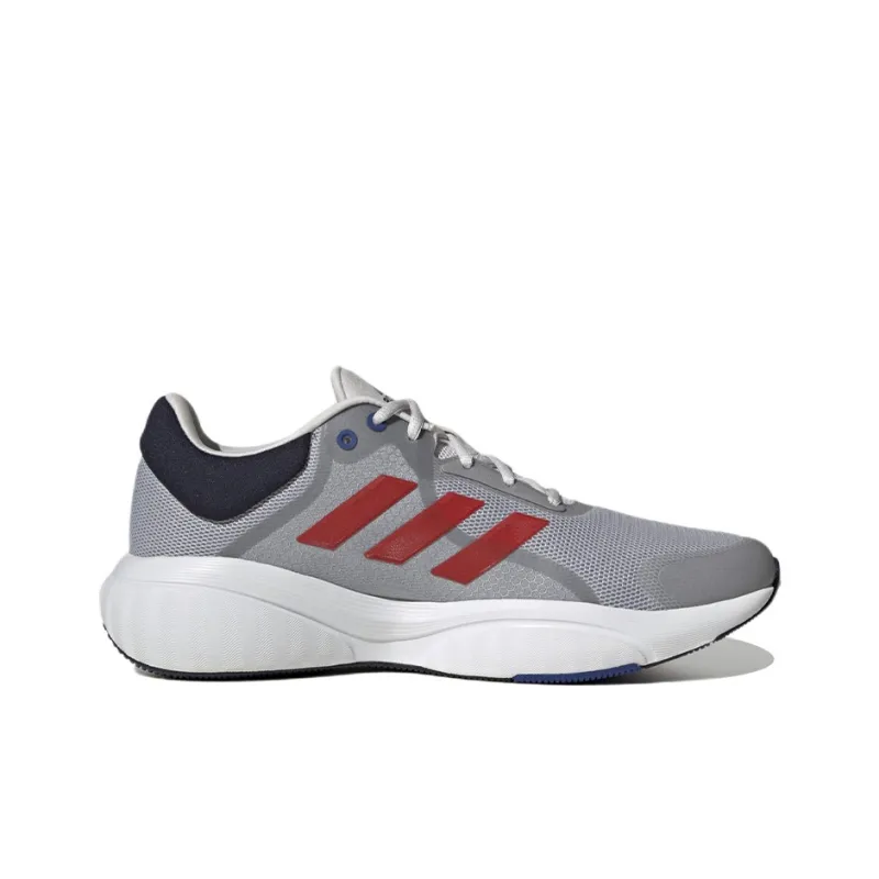 Adidas Response Lightweight And Wear-resistant Low-Top Running Shoes Gray Red-1