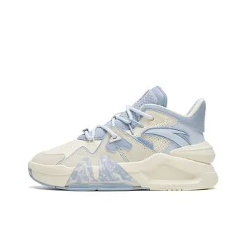 Anta Bastard 4 Slip Resistant Cushioning Abrasion Resistant Low Top Skateboard Shoes Women's Blue White