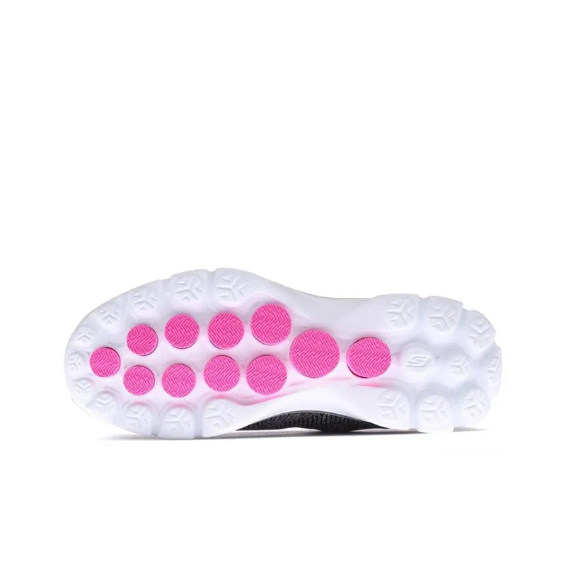 Skechers Go Walk 3 Cushioning Anti-Slip And Wear-Resistant Low-Top Casual Shoes Women's Black White-4