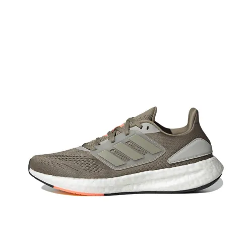 Adidas Pureboost 22 Running Shoes Men Low-Top Brown/Orange