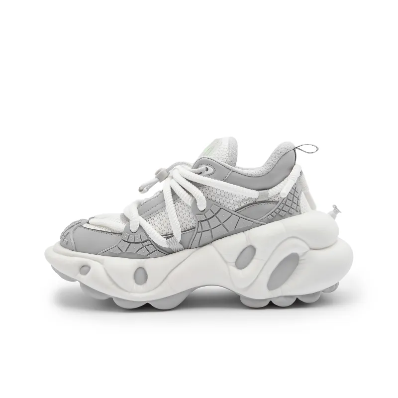 ZERO COSMOS Weightlessness Series Chunky Sneakers Unisex Gray White-0