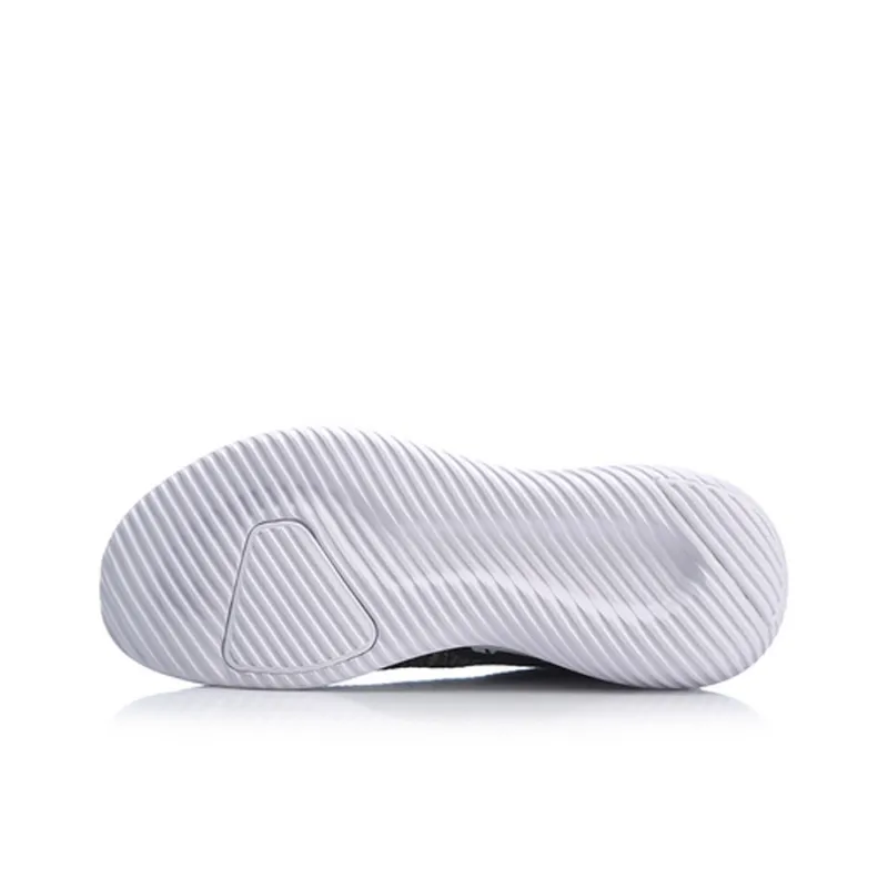 LiNing Akasaka Cushioning Breathable Low-Top Running Shoes Men's Standard Black One-piece Weaving-4