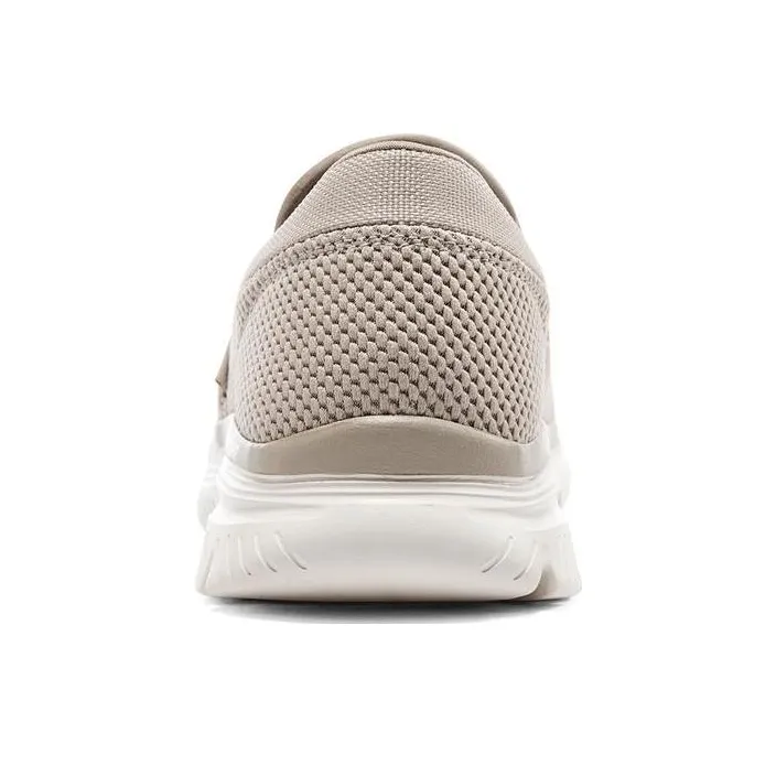 Skechers BURNS 2.0 Cushioned Breathable Lightweight Slip Resistant Low Top Casual Shoes Men's Taupe-3
