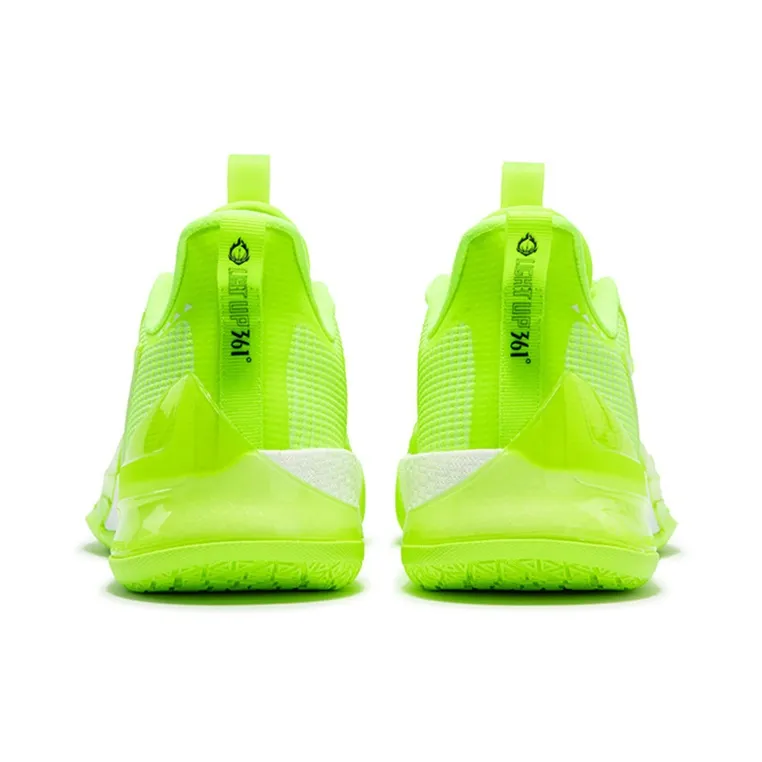 361° BIG3 4.0 PRO Slip Resistant Cushioning Wear Resistant Low Top Basketball Shoes Men's Neon Yellow-3