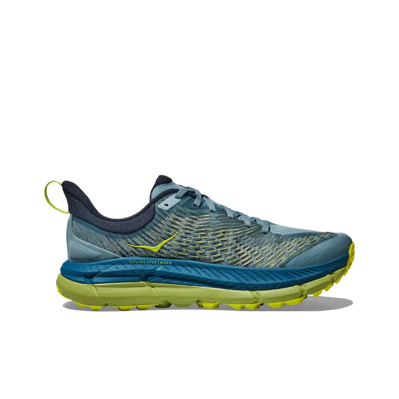 HOKA ONE ONE Mafate Speed 4 'Stone Blue Dark Citron'-1