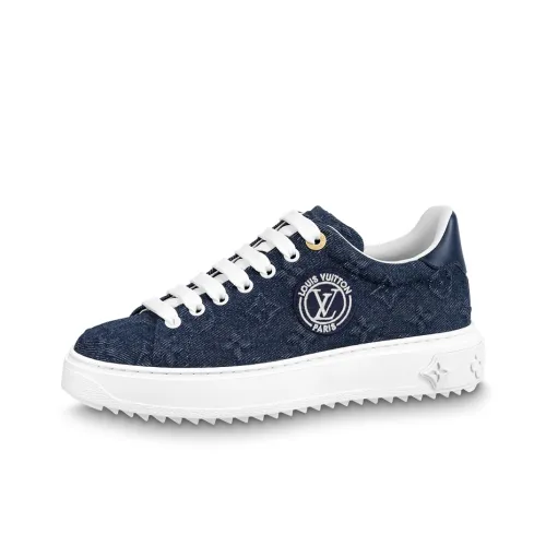 LOUIS VUITTON Time Out Sneakers 'Blue Denim Mesh' Women's