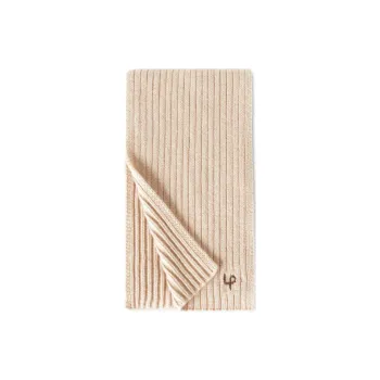 Loro Piana Logo Embroidered Knitted Scarf