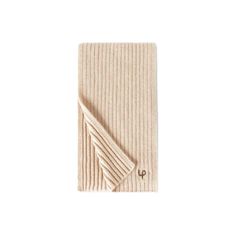 Loro Piana Logo Embroidered Knitted Scarf-0