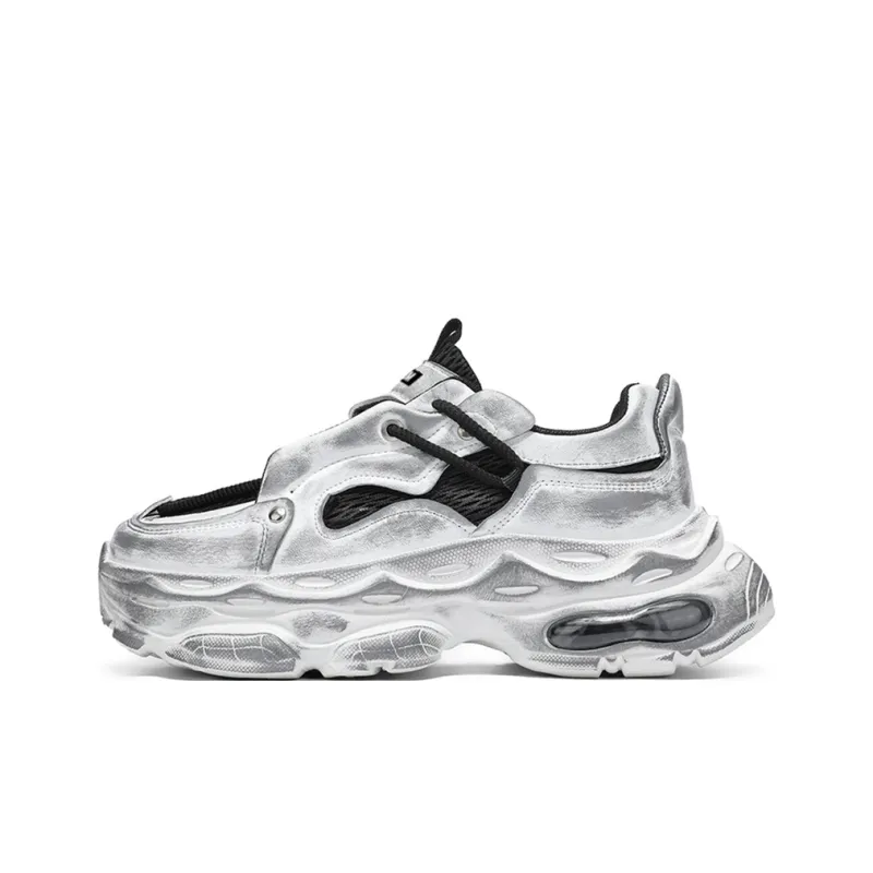 JKEM Cushioning Breathable Low Top Chunky Sneakers Men's-0