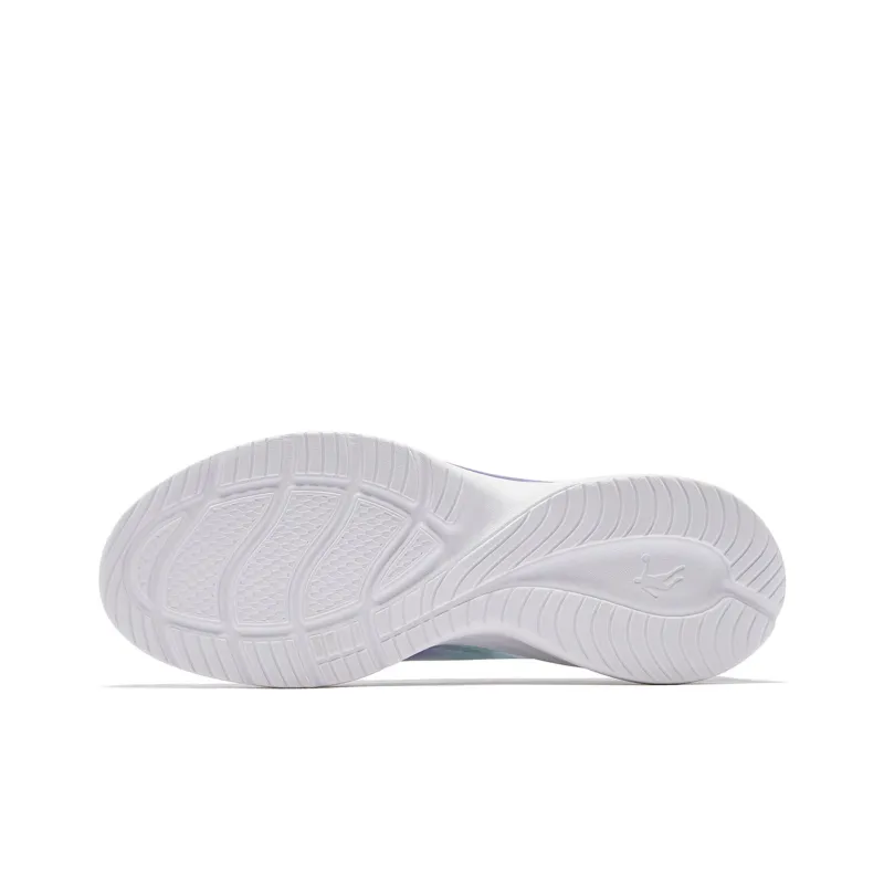QIAODAN Light Speed 2.0Plus Cushioning And Breathable Low Top Sprint Running Shoes Men's White Purple-4