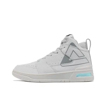 PEAK Taichi 910 Large Triangle Anti Slip Wear Resistant High Top Skateboard Shoes Men's Cloud Gray