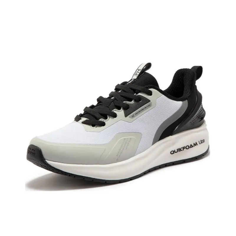361° QU!KFOAM Windscreen Low Top Running Shoes Women's White Black-1