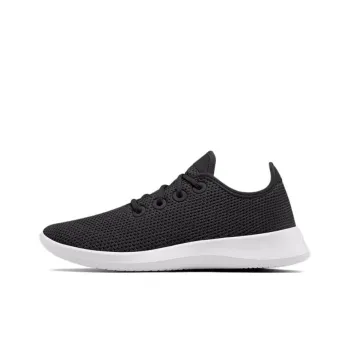 Allbirds Tree Runners Breathable Lightweight Low-Top Casual Shoes Women's Stone Black White Base