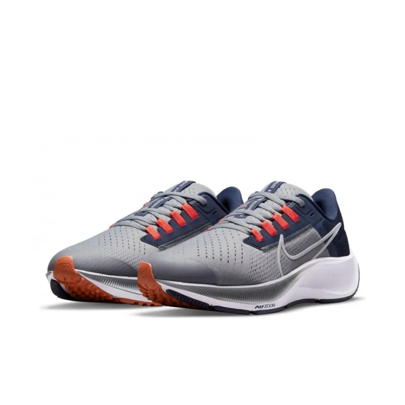Nike Air Zoom Pegasus 38 Low Top Kids' Running Shoes Gray Teenagers-2