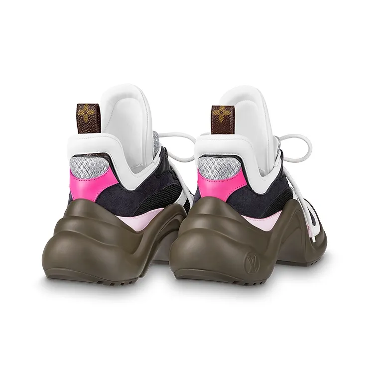 LOUIS VUITTON Archlight Sneakers 'Black Pink Brown' Women's-4