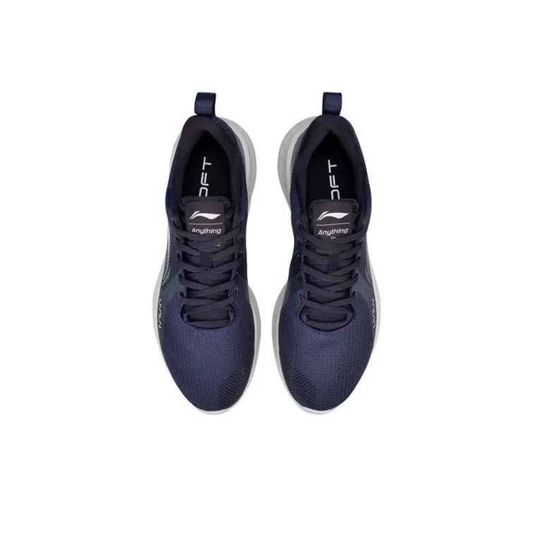 LiNing SOFT ELEMENT Lightweight Shock Absorbers Low Top Running Shoes Unisex Dark Blue-3