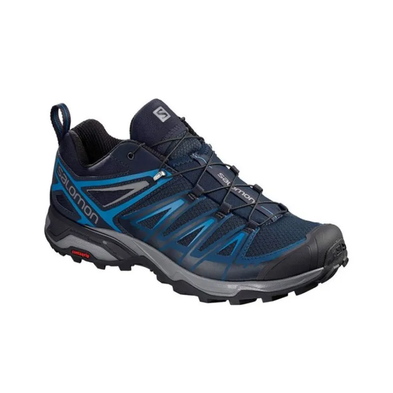 SALOMON X Ultra 3 Poseidon Cushioning Anti-Slip And Wear-Resistant Low-Top Outdoor Shoes Blue Black-2