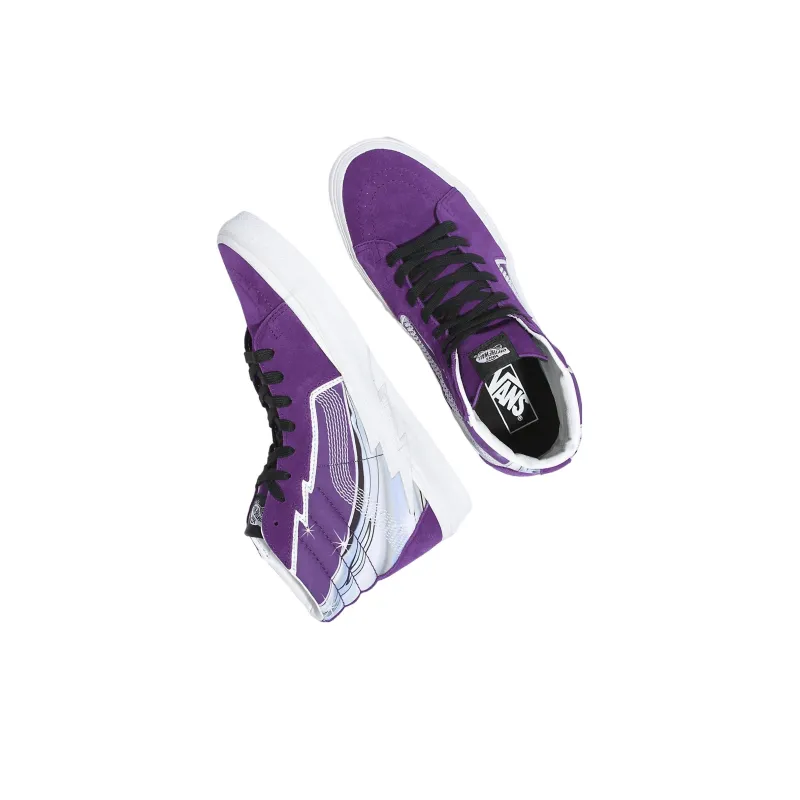 Vans Sk8 Hi Bolt Chrome Flash Shoes 'Acai Purple' Women's-3