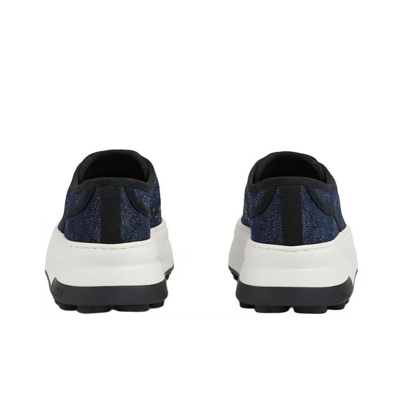 GUCCI Women's Tennis 1977 Low 'Denim Crystals' Women's-3