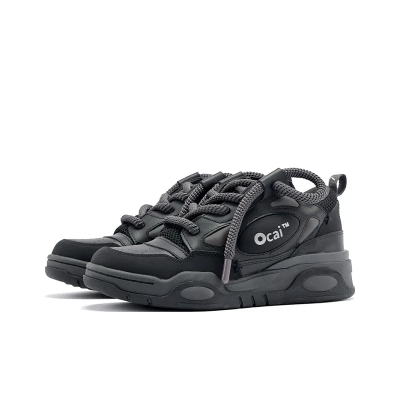 Ocai 001 Retro Skateboard Shoes Unisex Black-1