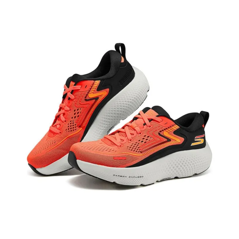 Skechers Arch Fit Durable Breathable Low Top Training Running Shoes Men's Orange White-2