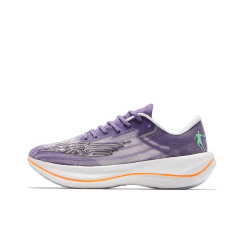 QIAODAN Feiying PB2.0 Cushioning Anti Slip And Wear Resistant Low Top Running Shoes Women's Light And Shadow Purple-0