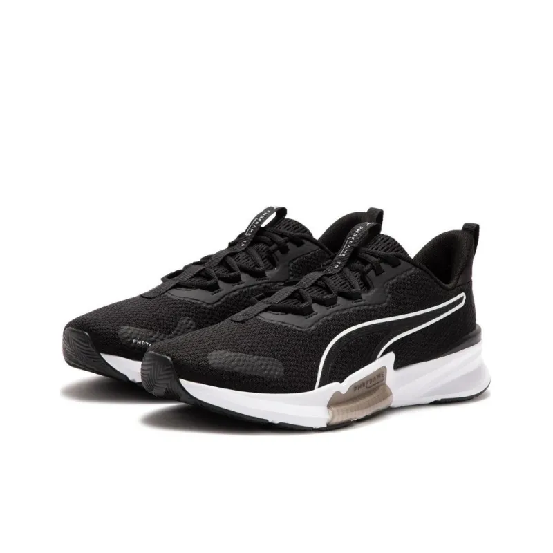 PUMA Pwrframe Tr 2 Anti Slip Wear Resistant Low Top Training Shoes Black White-2