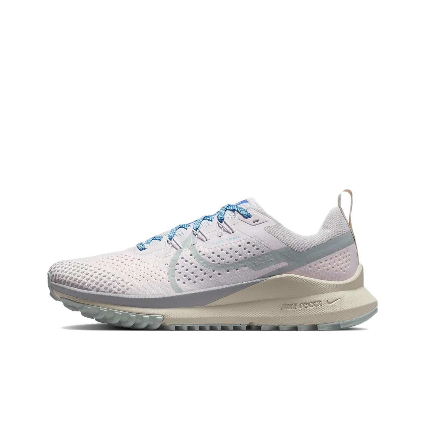 Nike React Pegasus Trail 4 Pearl Pink Football Grey Baltic Blue Wolf Grey  Women's