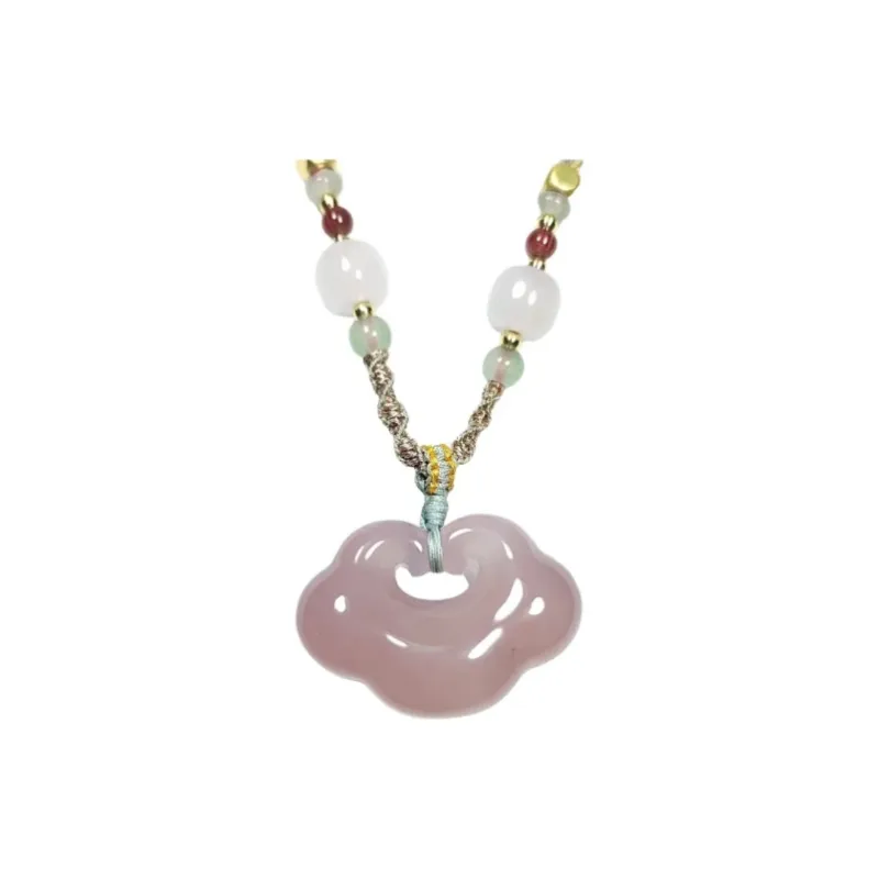 JUNWEN Agate Jade Necklaces Unisex-0