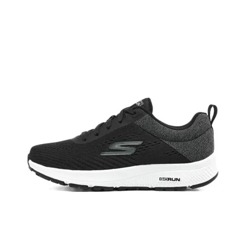 Skechers GO RUN Cushioning Abrasion Resistant Breathable Low Top Casual Running Shoes Women's Black Gray